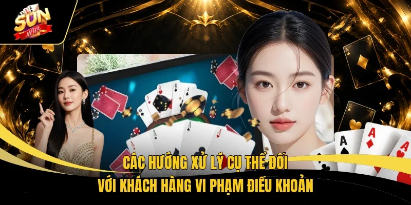 Các hướng xử lý cụ thể đối với khách hàng vi phạm điều khoản